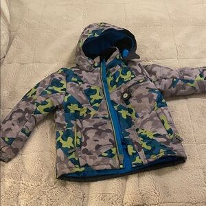Obermeyer Kids Camo Jacket - Gray, Blue, Green